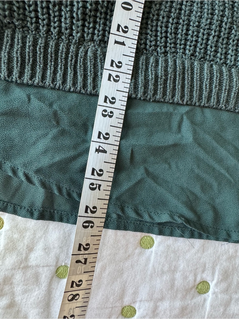 torrid Dark Forest Green V-Neck Ribbed Sweater with tie detail on the back - Picture 7 of 8